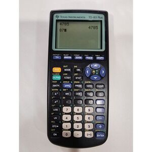 Texas Instruments TI-83 Plus Graphing Calculator - Black (83PL/TBL/1L1/A)